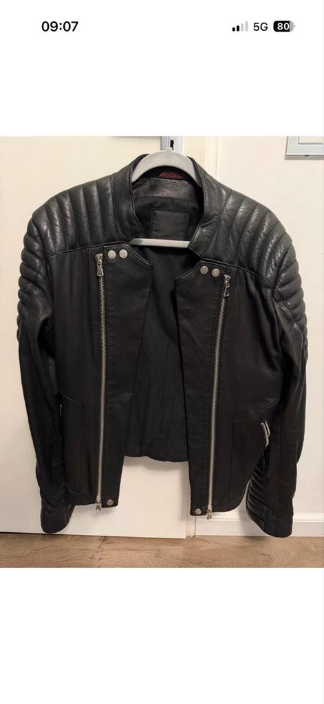 Frocella leren jas - Maat L/ XL, Ophalen of Verzenden, Zo goed als nieuw, Maat 52/54 (L), Bruin