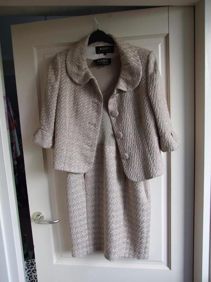 Addy van den Krommenacker jurk en jasje 40/42, Kleding | Dames, Gelegenheidskleding, Zo goed als nieuw, Overige typen, Maat 38/40 (M)