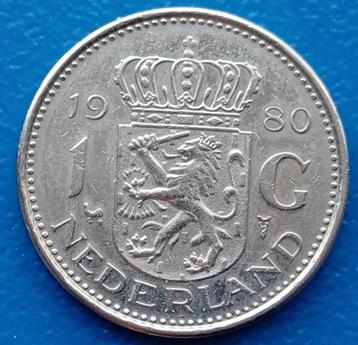 1 gulden 1980 - Juliana   beschikbaar voor biedingen