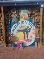 IJSPRET,reclameborden,buikslee,winkelblik,tirolerbroek,ski,s, Antiek en Kunst, Ophalen of Verzenden
