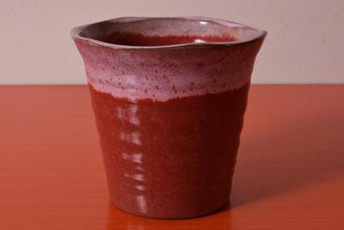 Retro vintage stijl Villa Pottery bloempot, Tuin en Terras, Bloempotten, Zo goed als nieuw, Aardewerk, Binnen, Balkon, Minder dan 40 cm