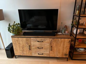 Dressoir Kyan Leen Bakker Tv-meubel mangohout zwart beschikbaar voor biedingen