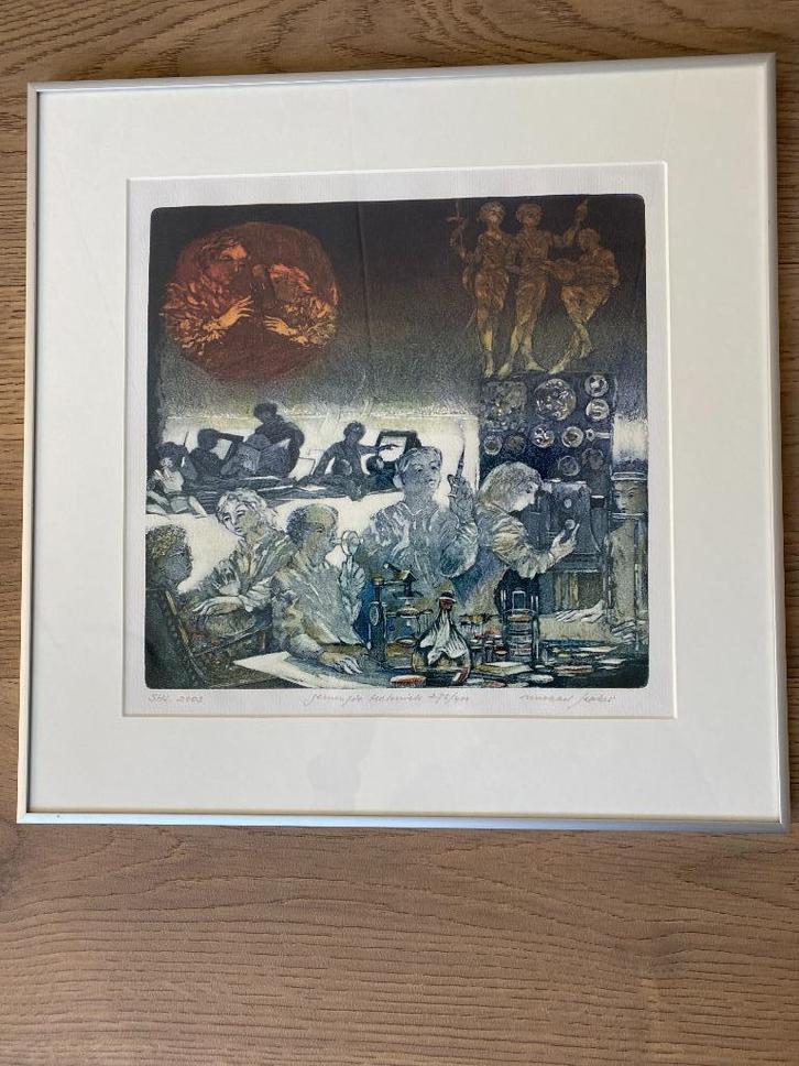 schilderij laboratorium, Antiek en Kunst, Kunst | Schilderijen | Abstract, Ophalen