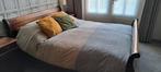 Teakhouten bed 165x220 + 2 elektrische bedbodems 80x195, Ophalen, Klassiek, Tweepersoons, 160 cm