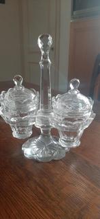 Glazen bonbon stel., Antiek en Kunst, Antiek | Glas en Kristal, Ophalen