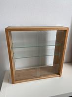 Vitrine kastje met glazen schuifdeur en plankjes, Glas, Minder dan 25 cm, Minder dan 100 cm, Minder dan 50 cm