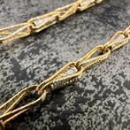 14 karaat gouden ketting prachtig schakel, Ophalen of Verzenden, Zo goed als nieuw, Goud