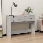 sidetable 100 breed, 39 diep, 75 hoog. 2 laden. betongrijs., Huis en Inrichting, Ophalen, 100 tot 150 cm, Zo goed als nieuw, Modern