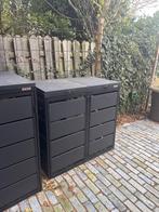Kliko container box 2x 120L aluminium, Ophalen, Zo goed als nieuw, Metaal, Containerberging