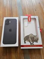 iPhone 16 128GB Zwart Nieuw, Sealed, Factuur, Hoesje, Ophalen, 128 GB, Overige modellen, Zwart
