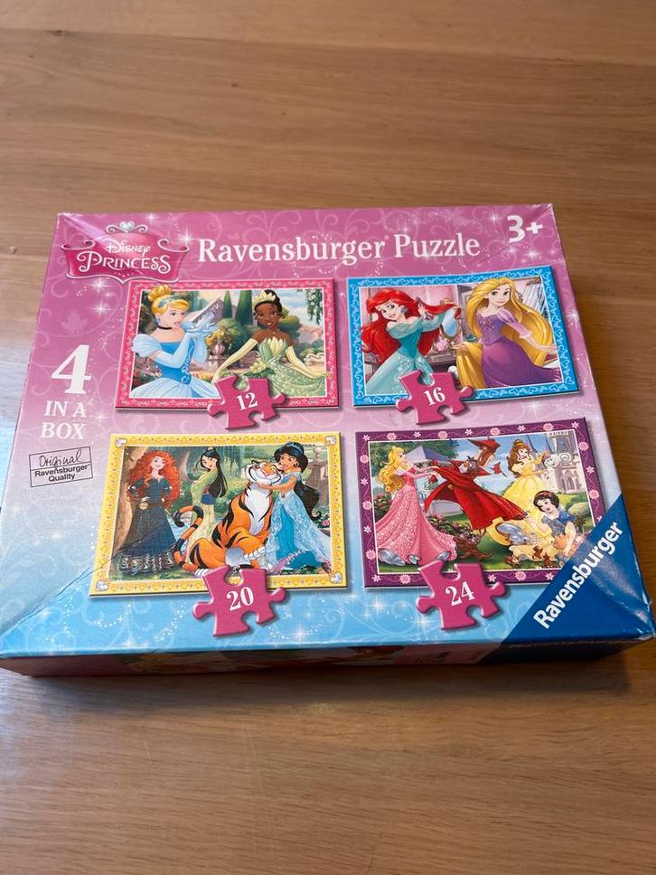 Ravensburger Disney Prinsessen Puzzel - 4 in 1, Kinderen en Baby's, Speelgoed | Kinderpuzzels, Gebruikt, 2 tot 4 jaar, Meer dan 50 stukjes