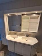 Complete badkamer set met wastafel, spiegel en kast, Ophalen, 100 tot 150 cm, Zo goed als nieuw, 25 tot 50 cm