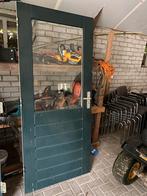 2 hardhouten buitendeuren 88 x 201.5 compleet, Doe-het-zelf en Verbouw, Gebruikt, 80 tot 100 cm, Ophalen of Verzenden, Buitendeur