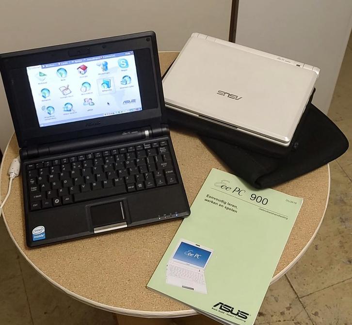 2x Asus Laptop - Zwart & Wit, Computers en Software, Windows Laptops, Gebruikt, 10 inch of minder, SSD, Minder dan 2 Ghz, Minder dan 4 GB