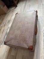Vintage Bruine Koffer, Overige materialen, Gebruikt, 45 tot 55 cm, Slot