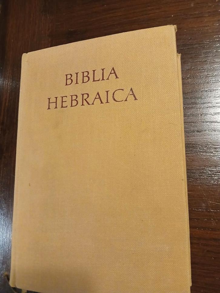 Biblia Hebraica - Hebreeuwse Bijbel, Boeken, Godsdienst en Theologie, Ophalen of Verzenden