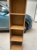 Houten kastje eikenkleur – 4 vakken, strak design, Huis en Inrichting, Met plank(en), Minder dan 50 cm, Gebruikt, 100 tot 150 cm