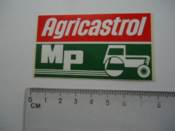 sticker oud AGRI CASTROL traktor landbouw OIL olie retro, Verzamelen, Stickers, Zo goed als nieuw, Bedrijf of Vereniging, Verzenden