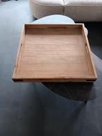 Houten Dienblad 70x70cm - Puttershoek, Ophalen, Zo goed als nieuw, Vierkant, Hout