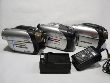 3x MiniDVD camera's: Sony DCR-DVD92E en DCR-DVD105E beschikbaar voor biedingen