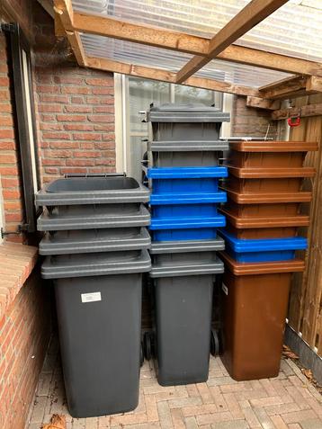 Afvalcontainers Kliko - Grijs & Bruin - Verschillende maten beschikbaar voor biedingen