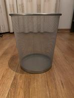 Zilverkleurige prullenbak !, Ophalen, Zo goed als nieuw, Minder dan 50 cm