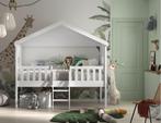 Huisbed met ladder - 90x200 - Wit