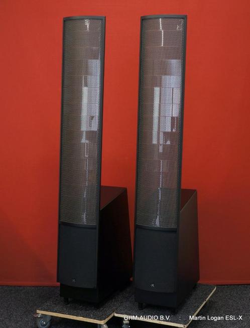 Martin Logan ElectroMotion ESL X, Zwart, Compleet, Audio, Tv en Foto, Luidsprekers, Zo goed als nieuw, Front, Rear of Stereo speakers