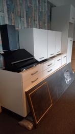 280cm met blad met vlakinbouw spoel, kook, afz, kook, combi., Huis en Inrichting, Keuken | Complete keukens, Ophalen, Wit, Nieuw