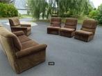vintage modulaire fauteuils zetel sofa 70er 6-delig, Ophalen, Huis en Inrichting
