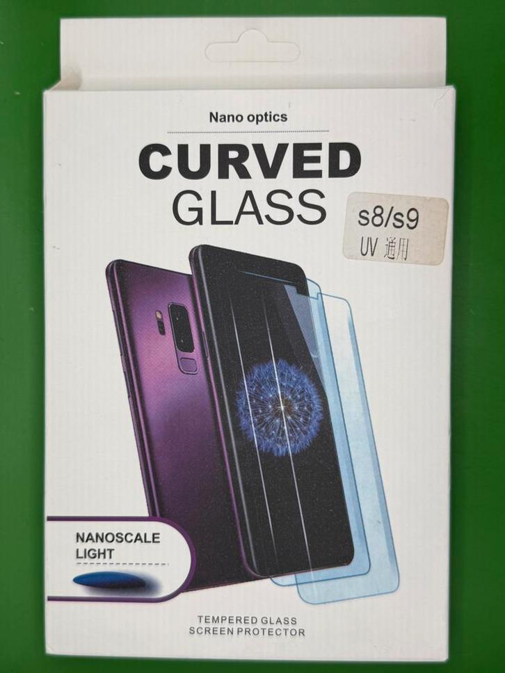 Samsung Galaxy S8/S9 UV Tempered Glass (volledig scherm), Telecommunicatie, Mobiele telefoons | Toebehoren en Onderdelen, Nieuw