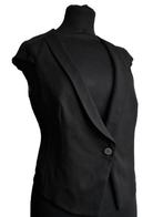 Vintage zwart gilet, Kleding | Dames, Jasjes, Kostuums en Pakken, Maat 38/40 (M), Zwart, Ophalen of Verzenden, Zo goed als nieuw