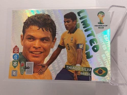 Silva - Brazilie - Panini Adrenalyn WK14 Limited Edition, Verzamelen, Sportartikelen en Voetbal, Zo goed als nieuw, Poster, Plaatje of Sticker