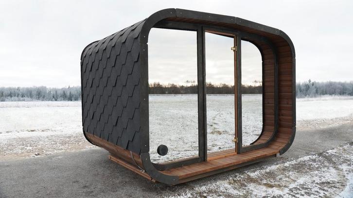 Mooie thermo houten (panorama) sauna's te koop!, Sport en Fitness, Sauna, Nieuw, Complete sauna, Fins of Traditioneel, Ophalen