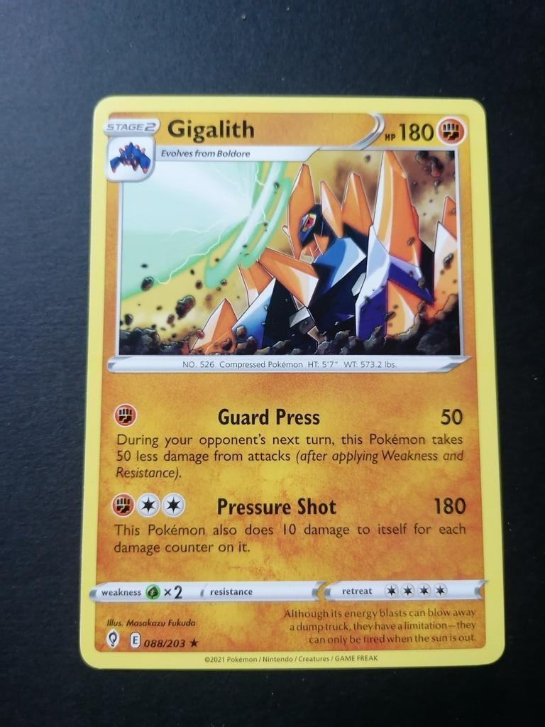 Gigalith - Evolving Skies 088/203 - Pokémon, Ophalen of Verzenden, Zo goed als nieuw