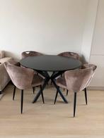 Ronde eettafel, Huis en Inrichting, Tafels | Eettafels, Ophalen, Gebruikt, 100 tot 150 cm, Rond