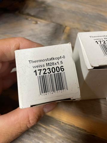 3stuks Herz Thermostaat knop Wit M28x1.5 - Nieuw beschikbaar voor biedingen