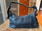 Zwarte leren handtas van Scapa, Ophalen of Verzenden, Gebruikt, Zwart, Handtas