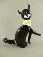 Glazen figuur Murano stijl kat kleur H.28cm, Antiek en Kunst, Kunst | Designobjecten, Ophalen of Verzenden
