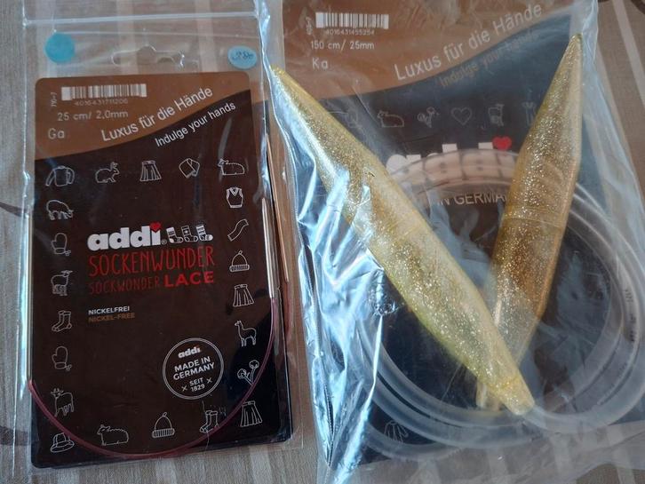 Addi rondbreinaalden van heel dun tot heel dik, Hobby en Vrije tijd, Breien en Haken, Nieuw, Breien, Naald, Ophalen of Verzenden