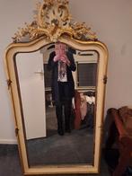 Antieke brocante spiegel, 50 tot 100 cm, 150 tot 200 cm, Rechthoekig, Ophalen