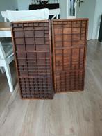 Originele letterbakken, Ophalen