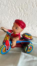 Vintage jaren 50 kleine fietser van blikken speelgoed, Ophalen of Verzenden, Zo goed als nieuw