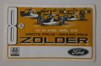 Grote prijs - Grand Prix ZOLDER 1976 sticker f1 Belgie FORD, Ophalen of Verzenden, Nieuw, Auto of Motor