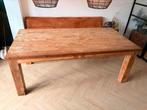 Mooie natuur houten eettafel - 200x100 cm, Gebruikt, 100 tot 150 cm, Eikenhout, 200 cm of meer