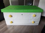 IKEA FLYTTBAR witte bak groene deksel opbergdoos kist box, Kinderen en Baby's, Kinderkamer | Overige Meubels, Gebruikt, Ophalen