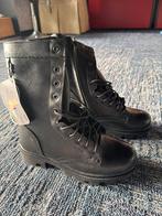 Ongedragen laarzen, Zwart, Lage of Enkellaarzen, Nieuw, Ophalen of Verzenden