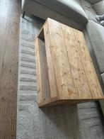 Onbewerkte salontafel robuust steigerhout met lade, 50 tot 100 cm, Minder dan 50 cm, Steigerhout robuust, Gebruikt