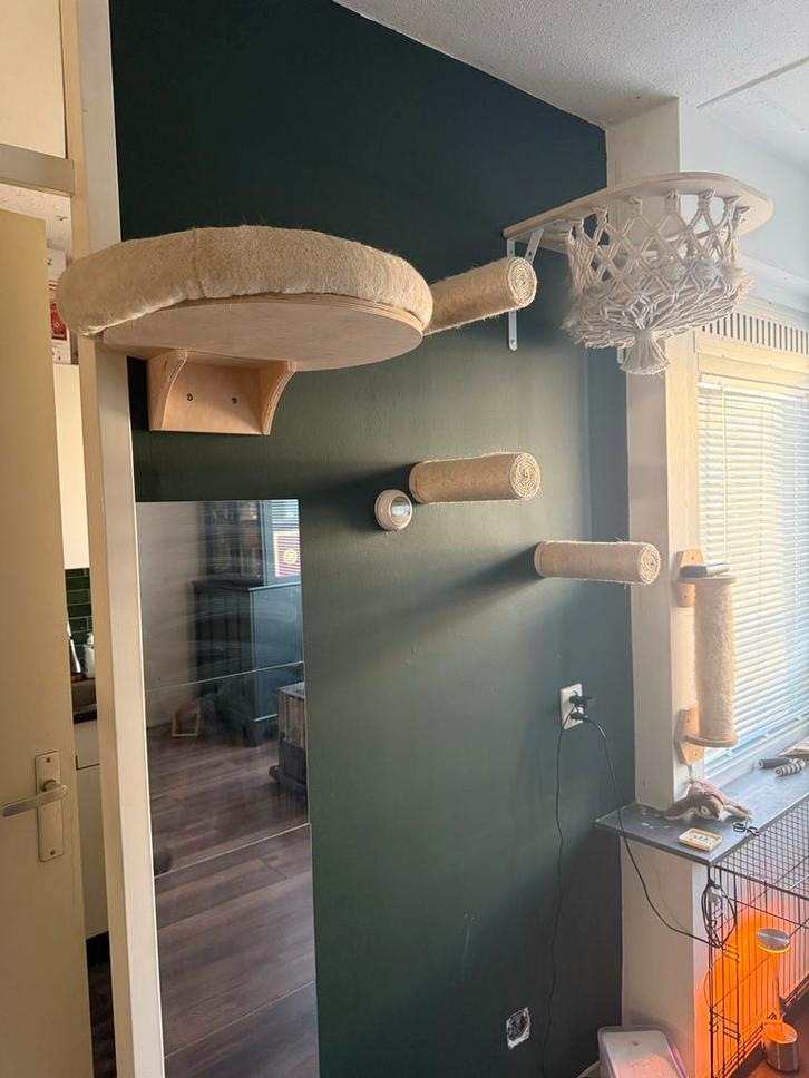 Kattenwand, Dieren en Toebehoren, Krabmeubelen, Krabpaal, Ophalen of Verzenden