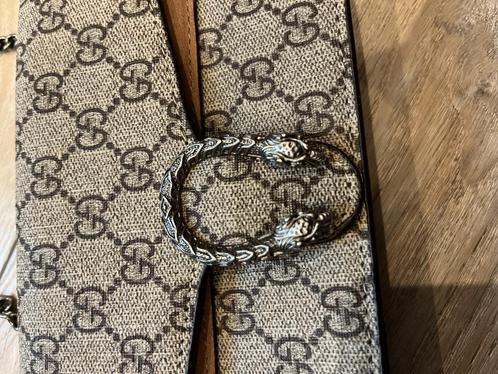gucci dionysus mini bag bruin/beige, Sieraden, Tassen en Uiterlijk, Tassen | Damestassen, Nieuw, Schoudertasje, Beige, Verzenden